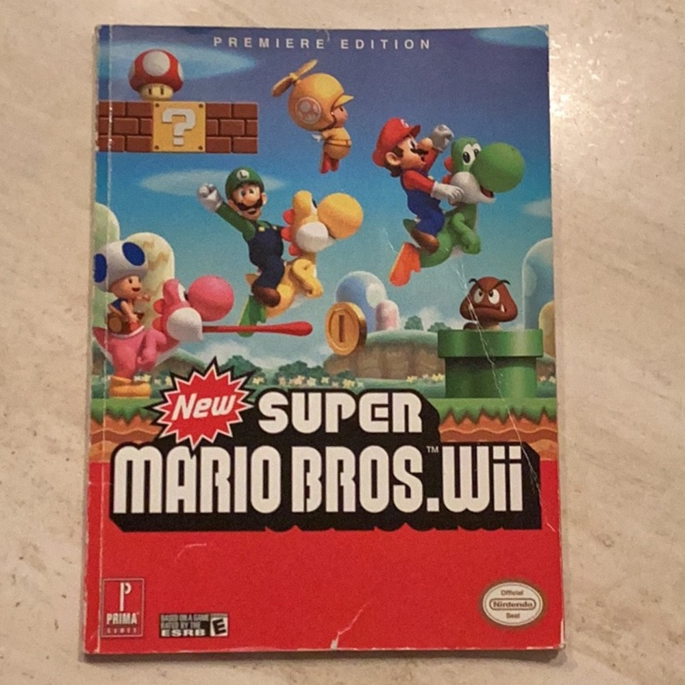 New Super Mario Bros Wii Official Strategy Guide Premiere Edition Prima Nintendo